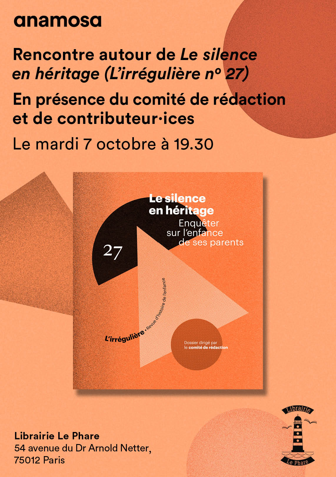 Une rencontre en présence du comité de rédaction et de contributeurs et contributrices de l'ouvrage se tiendra le mardi 7 octobre à partir de 19 heures 30 à la librairie Le Phare (Paris). 