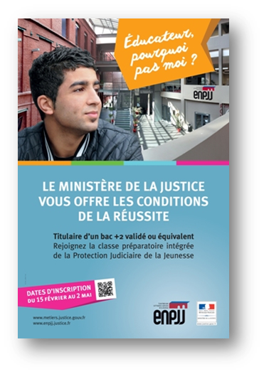 Les inscriptions à la 9ème Classe Préparatoire Intégrée de l'ENPJJ sont ouvertes jusqu'au 2 mai 2016. 