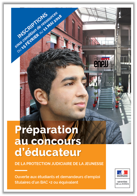 Les inscriptions à la 11ème Classe préparatoire intégrée de l'ENPJJ sont ouvertes du 15 février au 11 mai 2018.