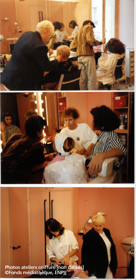Photos ateliers coiffure [non datées] - ©Fonds médiathèque, ENPJJ